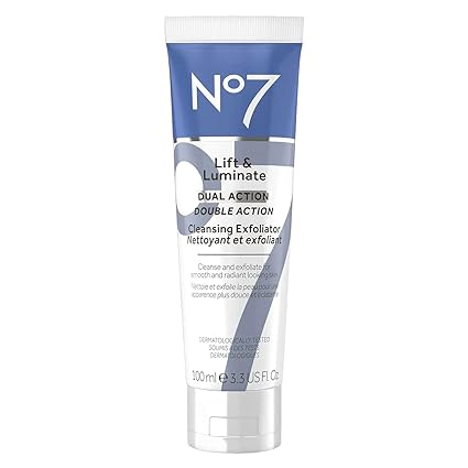 No7 Lift & Luminate Dual Action Cleansing Face Exfoliator